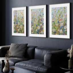 Daisy Splash Framed Art Print Trio - thumbnail 2