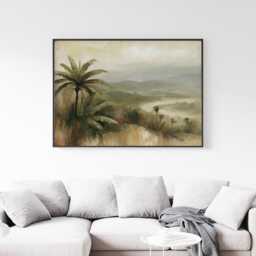 Jungle River Poster, Tropical Valley Print, Nature Wall Art, Paper - thumbnail 3