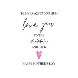 Dog Mum Mother's Day Candle Gift Keepsake Print Mother - thumbnail 4
