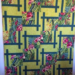 Cactus Trellis Twin/ Double Or Throw Quilt - thumbnail 2