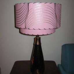 Made To Order Mid Century Vintage Style 2 Tiered Fiberglass Lamp Shade Kit Custom Retro Atomic Inverted - thumbnail 2