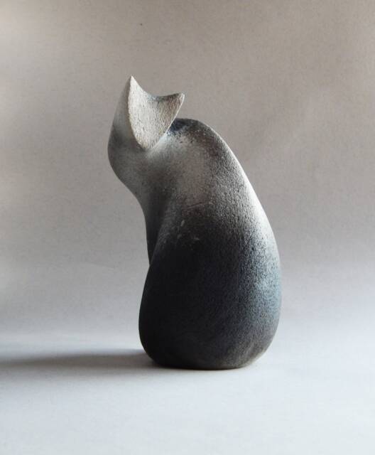 "Ceramic Sculpture ""Gray Cat" - image 1