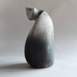 "Ceramic Sculpture ""Gray Cat" - thumbnail 3