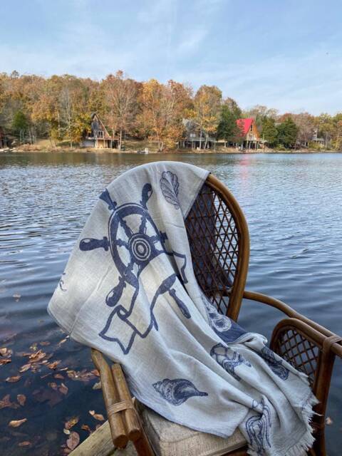 Extra Large Turkish Muslin Beach Towel Hand Loomed Peshtemal Quick Dry Cotton - image 1