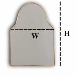 Arch Mirror Gold Brass Wall Arched Mirrors, Vanity Decor - thumbnail 2