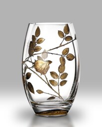 Forever Rose Gold - 20cm Round Vase By Nobile Glassware - thumbnail 1