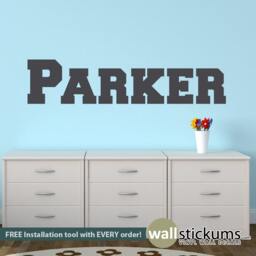 Personalized Boys Name Wall Decal - Nursery Decor - thumbnail 1