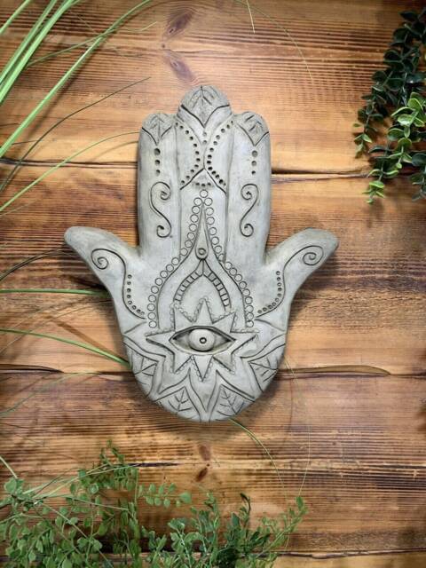 stone Garden Eye Of Horus Peace Zen Large Detailed Plaque Hanging Gift Ornament - image 1