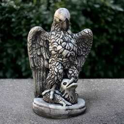 Large Eagle Statue Concrete Bird Of Prey Sculpture Cement Predator Decoration Handmade Ornament Eagle Lover Gift Garden Figurine - thumbnail 1