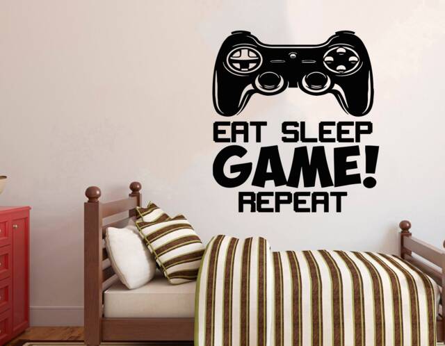 Gamer Wall Decal Video Game Controller, Gaming Room Decor 3085 - image 1