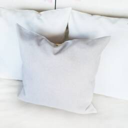 Gold Faux Leather Color Block Pillow Cover - Modern Scandinavian Design - thumbnail 4
