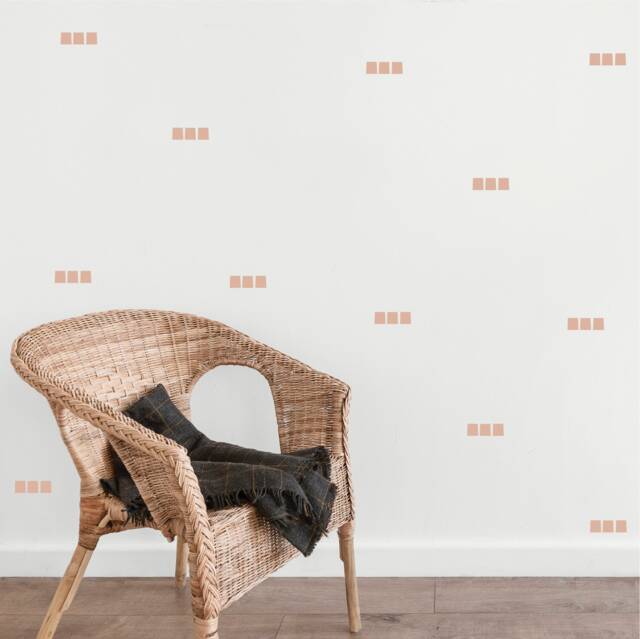 Wall Decal - Irregular Rectangles Boho Minimalist Decor Neutral Wall Stickers - image 1