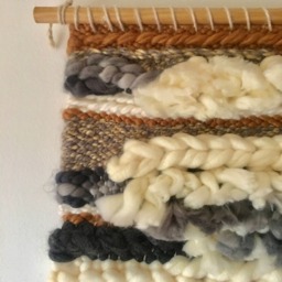 Autumn Fiber Art Tapestry Hand Woven Wall Decor - 20x29 - thumbnail 3