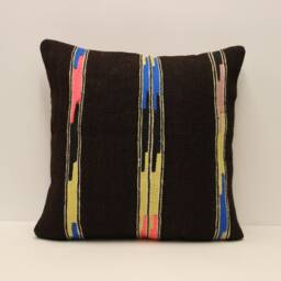 Vintage Kilim Pillow Covers Boho Big Pillow 20x20 Bohemian Cushion Vintage Pillows Sofa 4Ef-360 - thumbnail 1