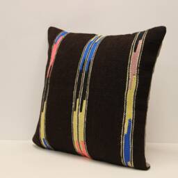 Vintage Kilim Pillow Covers Boho Big Pillow 20x20 Bohemian Cushion Vintage Pillows Sofa 4Ef-360 - thumbnail 3