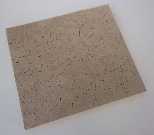 Suede & Mahogany Hand-Cut Wooden Jigsaw Puzzle - image 1