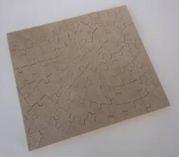 Suede & Mahogany Hand-Cut Wooden Jigsaw Puzzle