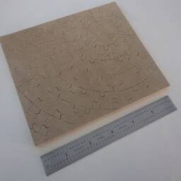 Suede & Mahogany Hand-Cut Wooden Jigsaw Puzzle - thumbnail 2