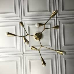 Elize Modern Geometric Sputnik 9 Cone Light Mid Century Industrial Chandelier - thumbnail 3