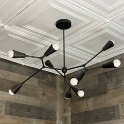 Elize Modern Geometric Sputnik 9 Cone Light Mid Century Industrial Chandelier - thumbnail 4