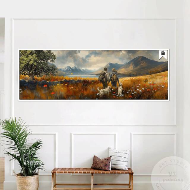 Lake District Oil Landscape Canvas - Stunning Mountain & Scenery Quality Wrapped Art - image 1