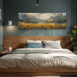 Lake District Oil Landscape Canvas - Stunning Mountain & Scenery Quality Wrapped Art - thumbnail 2