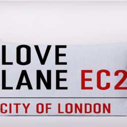 Vintage London Street Sign Love Lane - Cushion Cover Case Or Stuffed With Insert - thumbnail 2
