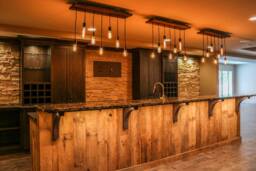 Custom Lighting Wood Chandelier Industrial Pendant Reclaimed Rustic Lighting Antique Edison Light Fixture