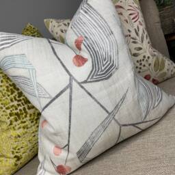 Decorative Pillow Cover, Entity Fabric By Harlequin Seaglass Modern Scatter Cushion Cover - Pillow Double Sided Viscose/Linen - thumbnail 2