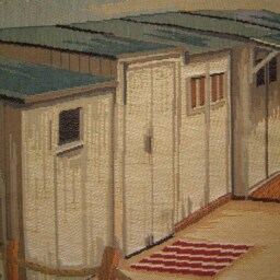 Beach Theme Huts On The Tapestry Cushion Cover Sham - thumbnail 2