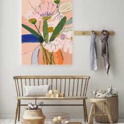 Floral Vase Art Print, Flower Poster, Wall Decor, Art, Still Art - thumbnail 2
