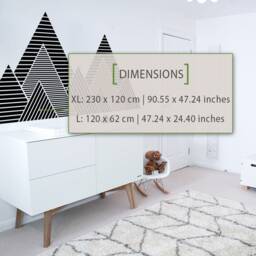 Geometric Mountain Wall Decal Kids Room Decor - thumbnail 2