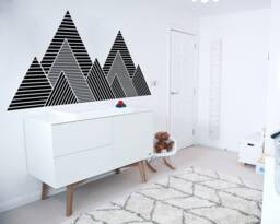 Geometric Mountain Wall Decal Kids Room Decor - thumbnail 1