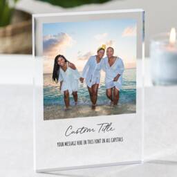 Personalised Photo Print Plaque With Custom Title & Message, Family Frame, Gift For Her, For Him, Christmas Gifts - thumbnail 2