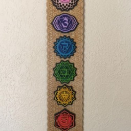 Chakra Wall Art, Flower Of Life, Wooden Hanging, Decoration, Decor, Kundalini Yoga - thumbnail 3