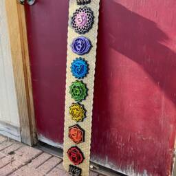 Chakra Wall Art, Flower Of Life, Wooden Hanging, Decoration, Decor, Kundalini Yoga - thumbnail 2