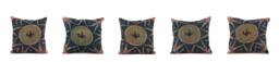 "Set Of 5 Pcs, Suzani Pillow Cover, Uzbek Pillow, 12.20"" X 12.80" - thumbnail 1