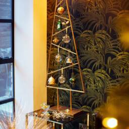 3D Bees & Honeycomb Design Glass Christmas Tree Bauble - Festive Winter Eco Insects Garden Nature Animals Honey Gift Family Friends - thumbnail 2