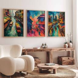 Set Of 3 Bangkok Poster Set, Travel Prints, Thailand Art, Thai Decor, Asian Gift, Wall Gift - thumbnail 3