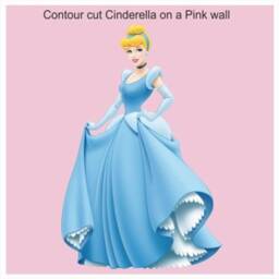 Glass Slipper Princess - 800mm - Wall Sticker - thumbnail 3