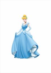 Glass Slipper Princess - 800mm - Wall Sticker