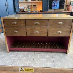 Bespoke Waterfall Brass Kitchen Island - thumbnail 4