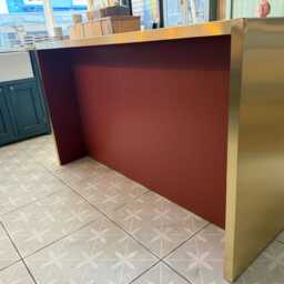 Bespoke Waterfall Brass Kitchen Island - thumbnail 2