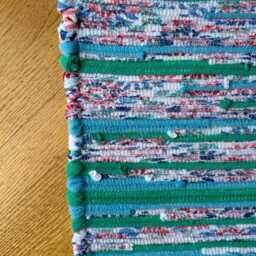 Multi Color Rug, Blues & Pinks Kitchen, Bedroom, Bathroom, Living Room Entry Way, Accent, Area Runner 3 Rugs Available For Sale - thumbnail 3