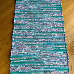 Multi Color Rug, Blues & Pinks Kitchen, Bedroom, Bathroom, Living Room Entry Way, Accent, Area Runner 3 Rugs Available For Sale - thumbnail 2