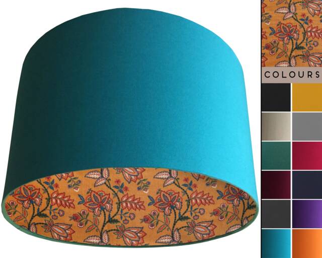 UK Handmade Leaf Lampshade, Country D??cor Light Shade, Table Lamp Ceiling Orange Inspired Oriental Home - image 1