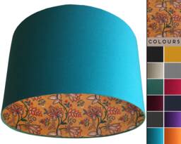 UK Handmade Leaf Lampshade, Country D??cor Light Shade, Table Lamp Ceiling Orange Inspired Oriental Home - thumbnail 1