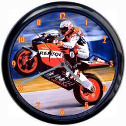 Personalised Car Motorcycle Portrait Pet Large 10Inch Silver Wall Clock - thumbnail 4