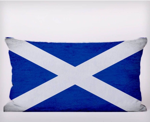 British Scottish Scotland Flag - Cushion Cover Case Or Stuffed With Insert - image 1
