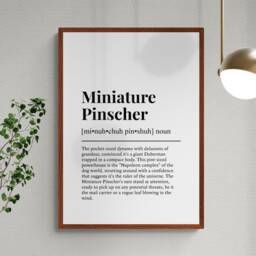 Miniature Pinscher Funny Definition Dog Wall Art Print - thumbnail 2